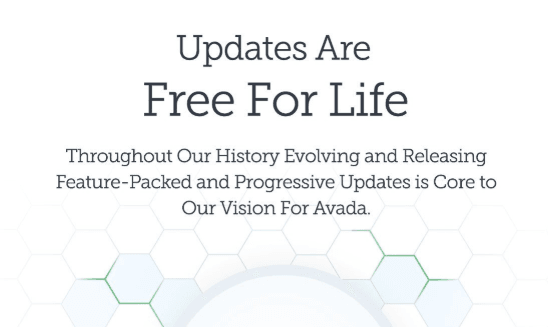 Avada lifetime free update